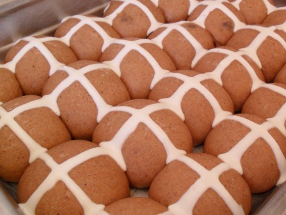 hot cross buns uncooked
